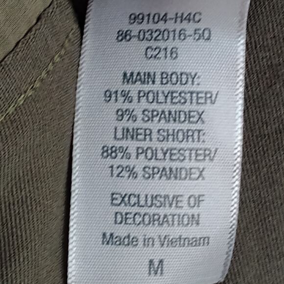 Champion Athletic Golf Skirt Attached Biker Shorts Size Medium Green Drawstring - Picture 9 of 9